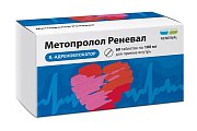 Купить метопролол-реневал, таблетки 100мг 60шт в Ваде