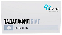 Купить тадалафил, таблетки, покрытые пленочной оболочкой 5мг, 30 шт в Ваде