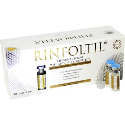 Купить ринфолтил (rinfoltil) липосомальная сыворотка против выпадения волос для женщин и мужчин, 30 шт в Ваде
