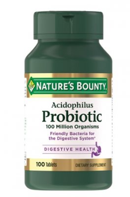 Купить nature's bounty (нэйчес баунти) ацидофилус пробиотик, таблетки массой 200мг, 100 шт бад в Ваде
