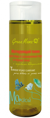 Купить green mama (грин мама) тоник для лица матирующий морские водоросли, 200мл в Ваде