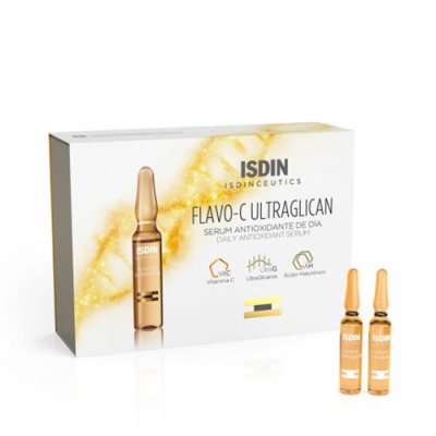Купить isdin isdinceutics (исдин) сыворотка для лица дневная flavo-c melatonin, ампулы 2мл, 10шт в Ваде