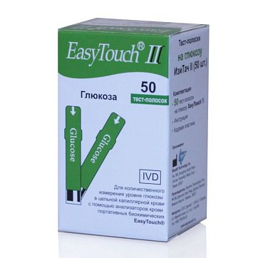 Тест-полоски EasyTouch (Изи тач) Глюкоза, 50 шт