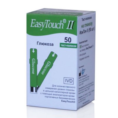 Купить тест-полоски easytouch (изи тач) глюкоза, 50 шт в Ваде