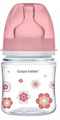 Купить canpol (канпол) бутылочка пластиковая easystart newborn антиколиковая с широким горлом с рождения, 120 мл розовая в Ваде