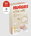 Купить huggies (хаггис) подгузники elitesoft 0+, до 3,5кг 50 шт в Ваде