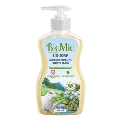 Купить биомои (biomio) жидкое мыло антибактериальное с эфирным маслом чайного дерева, 300 мл в Ваде