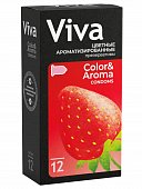 Купить viva (вива) презервативы ароматизированные цветные 12шт в Ваде
