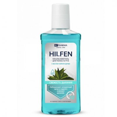 Купить хилфен (hilfen) ополаскиватель полости рта свежесть дыхания с маслом чайного дерева, 250мл в Ваде