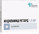 Купить индапамид ретард, таблетки с пролонгированным высвобождением, покрытые пленочной оболочкой 1,5мг, 30 шт в Ваде