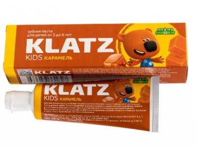 Купить klatz (клатц) зубная паста мимимишки для детей 3-6лет карамель, 40мл в Ваде