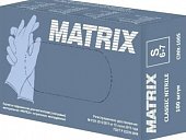 Купить перчатки matrix смотровые нитриловые нестерильные неопудренные текстурированные, размер s, 50 пар, голубые в Ваде