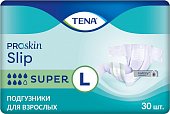 Купить tena proskin slip super (тена) подгузники размер l, 30 шт в Ваде