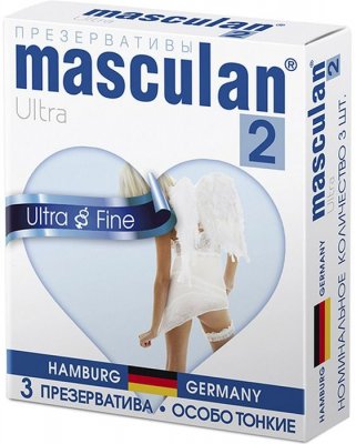 Купить masculan-2 (маскулан) презервативы ультра особо тонкие прозрачные с обильной смазкой 3шт в Ваде