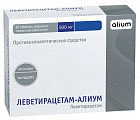 Купить леветирацетам-алиум, таблетки покрытые пленочной оболочкой 500мг, 60 шт в Ваде