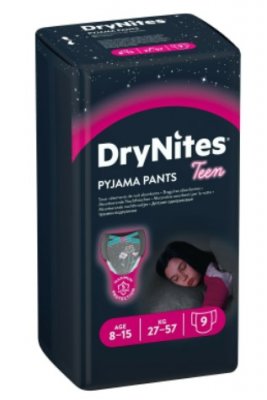 Купить huggies drynites (драйнайтс) трусики одноразовые ночные для девочек 8-15 лет, 9 шт в Ваде