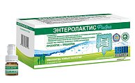 Купить энтеролактис фибра, сироп 10мл флаконы 12 шт+капсула с порошком в крышках флаконов бад в Ваде