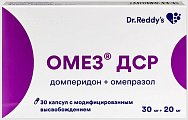 Купить омез дср, капсулы с модифицированным высвобождением 30мг+20мг, 30 шт в Ваде