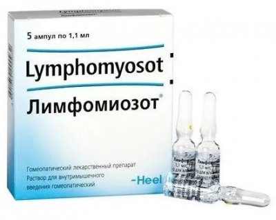 Купить лимфомиозот, раствор для внутримышечного введения гомеопатический 1,1мл, 5шт в Ваде
