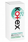 Купить котекс (kotex) прокладки ежедневные антибактериальны экстра тонкие, 20 шт в Ваде