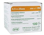 Игла инъекционная одноразовая 25G 0,5 х 25 100шт