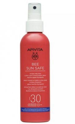 Купить apivita (апивита) bee sun safe спрей для лица и тела ультралегкий солнцезащитный тающий, 200 мл spf30 в Ваде