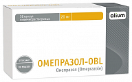Купить омепразол-obl, капсулы кишечнорастворимые 20мг 56шт в Ваде