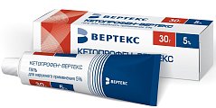 Купить кетопрофен-вертекс, гель для наружного применения 5%, 30г в Ваде