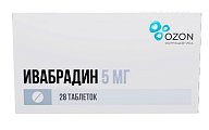 Купить ивабрадин, таблетки, покрытеы пленочной оболочкой, 5мг, 28 шт в Ваде