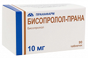 Купить бисопролол-прана, таблетки, покрытые пленочной оболочкой 10мг, 90 шт в Ваде