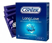Купить contex (контекс) презервативы long love продлевающие 3шт в Ваде