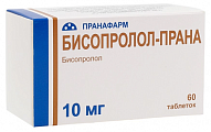Купить бисопролол-прана, таблетки, покрытые пленочной оболочкой 10мг, 60 шт в Ваде