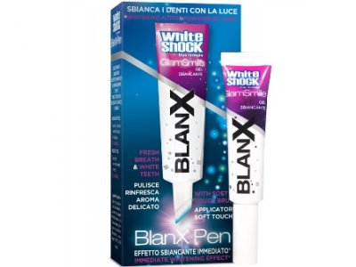Купить бланкс (blanx) зубная паста white shock отбеливающий гелевый карандаш для зубов, 12мл в Ваде