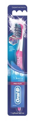 Купить oral-b (орал-би) зубная щетка 3d white luxe pro-flex 38 блеск, мягкая1 шт в Ваде