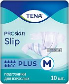 Купить tena proskin slip plus (тена) подгузники размер m, 10 шт в Ваде