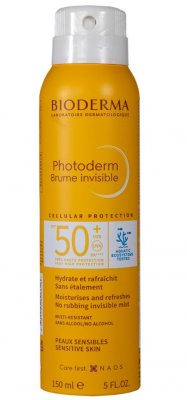 Купить bioderma photoderm (биодерма фотодерм) спрей-вуаль spf 50+ invisible, 150 мл в Ваде