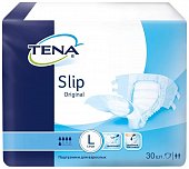 Купить tena slip оriginal (тена) подгузники для взрослых, размер l (обхват талии/бедра от 110см до 150см), 30 шт в Ваде