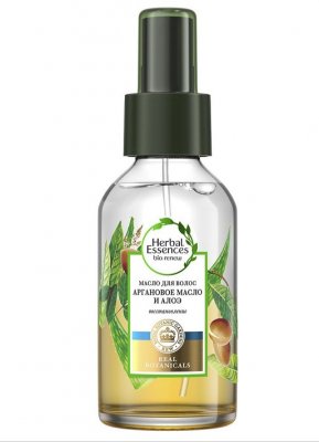 Купить herbal essences (хэрбл эссенсес) масло для волос аргановое масло и алоэ 100мл в Ваде