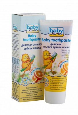Купить babyline (бэбилайн) зубная паста для детей апельсин 2-10лет, 75мл в Ваде