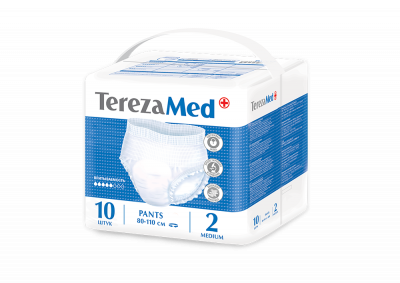 Купить terezamed (терезамед), трусы подгузники для взрослых medium, размер 2 10 шт в Ваде