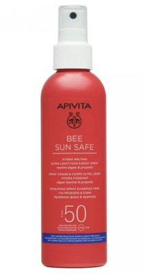 Купить apivita (апивита) bee sun safe спрей для лица и тела ультралегкий солнцезащитный тающий, 200 мл spf50 в Ваде