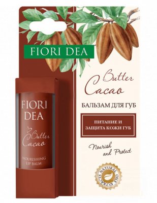 Купить фьери дея (fiori dea), бальзам для губ масло какао питательный, 4,5г в Ваде