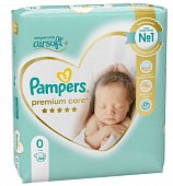 Купить pampers premium care (памперс) подгузники 0 для новорожденных 1-3кг, 66шт в Ваде