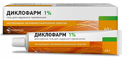 Купить диклофарм, гель для наружного применения 1%, 60 г в Ваде