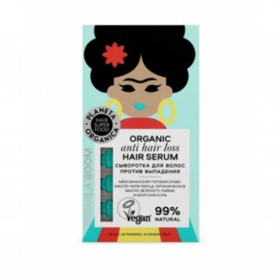 Купить planeta organica (планета органика) super food сыворотка для волос против выпадения 5мл, 7 шт в Ваде