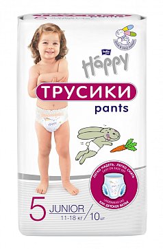 Bella Baby Happy (Белла) подгузники-трусы 5 Джуниор 11-18кг 10 шт