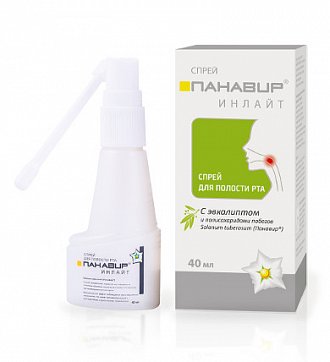 Панавир Инлайт спрей для полости рта эвкалипт, 40мл