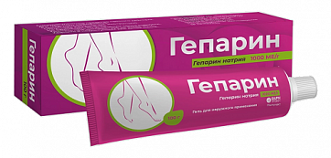 Гепарин, гель для наружного применения 1000МЕ/г, 100г