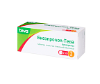 Купить бисопролол-тева, таблетки, покрытые пленочной оболочкой 5мг, 50 шт в Ваде