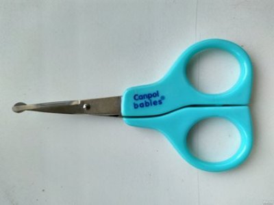 Купить canpol (канпол) ножницы для детей с рождения голубые 1 шт в Ваде